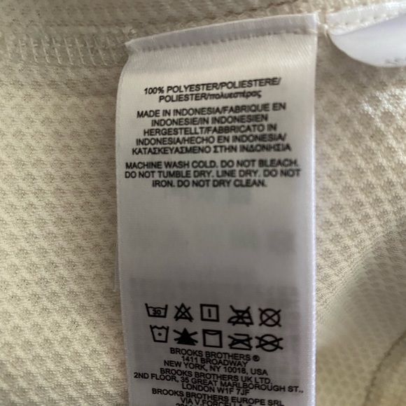 NEW wTag-Brooks Brothers Off White Mock Pullover Jacket XL - Picture 5 of 5